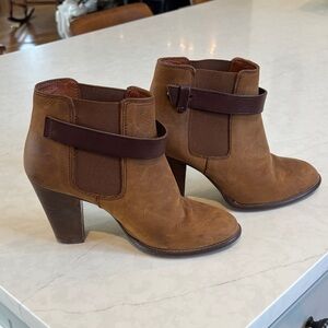Madewell Brown Leather Ankle Boots